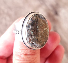 Load image into Gallery viewer, Poseidon Variscite Galaxy Ring
