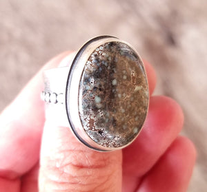 Poseidon Variscite Galaxy Ring