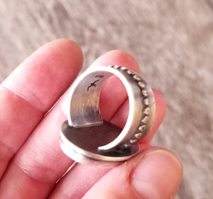 Poseidon Variscite Galaxy Ring