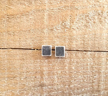 Load image into Gallery viewer, Sterling Silver Square Studs
