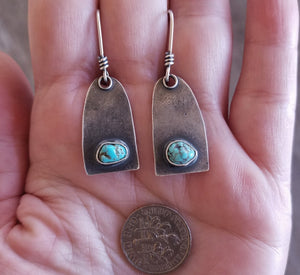 Old Stock Turquoise Nugget Earrings