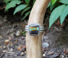 Load image into Gallery viewer, Blue Moon Turquoise Stacking Ring
