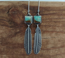 Load image into Gallery viewer, Twilight Feather Earrings no.2
