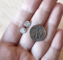 Load image into Gallery viewer, Sterling Silver Moon Studs
