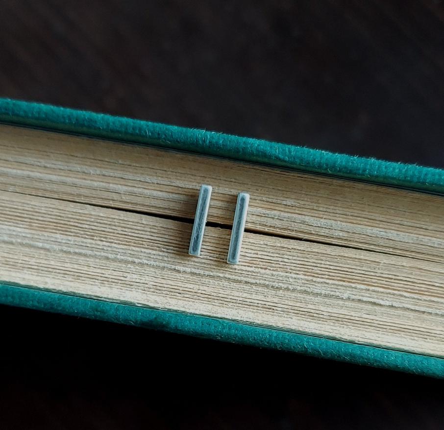 Sterling Silver Bar Studs
