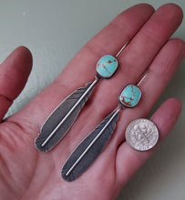 Load image into Gallery viewer, Kingman Turquoise Peace Earrings
