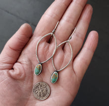 Load image into Gallery viewer, Earthy Turquoise Dangles
