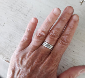 Full Moon Stacking Rings-size 7.5
