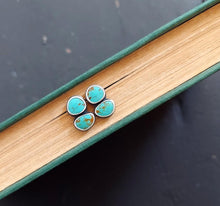 Load image into Gallery viewer, Double Turquoise Post Earrings
