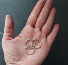 Load image into Gallery viewer, Silver+Gold Stacking Set size 6.75
