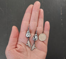 Load image into Gallery viewer, White Buffalo Peace Earrings
