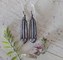 Load image into Gallery viewer, Heart Space Earrings no.2
