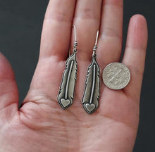 Load image into Gallery viewer, Heart Space Earrings no.1
