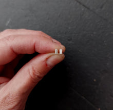 Load image into Gallery viewer, Small Bar Post Earrings
