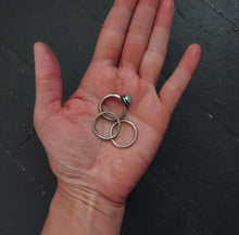 Load image into Gallery viewer, Turquoise Stacking Ring Set

