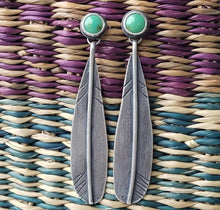 Load image into Gallery viewer, Hope Is The Thing With Feathers Earrings no.2
