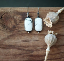 Load image into Gallery viewer, White Buffalo Drop Earrings
