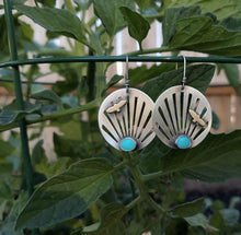 Load image into Gallery viewer, Turquoise Rise Earrings
