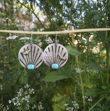 Load image into Gallery viewer, Turquoise Rise Earrings
