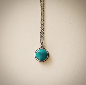 Blue Dot Necklace