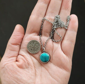 Blue Dot Necklace