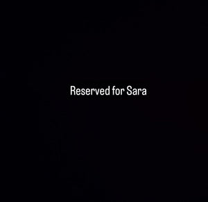 Reserved for Sara